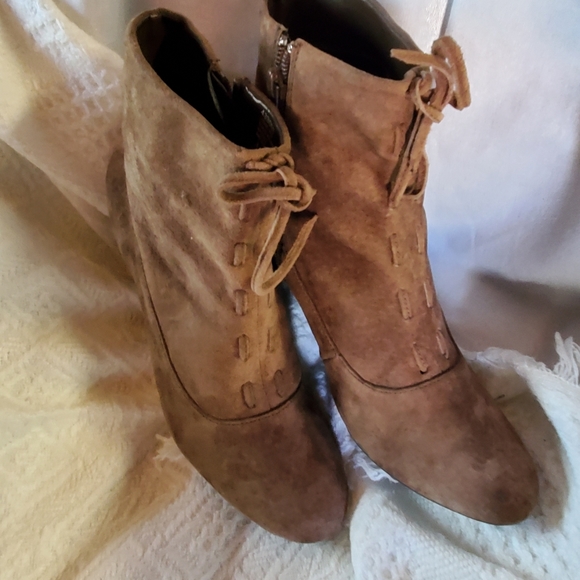 Seude Stilleto Ankle Boots - Picture 9 of 9